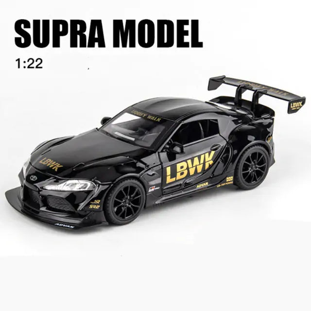 1:22 Toyota SUPRA Track Alloy Sports Car Model