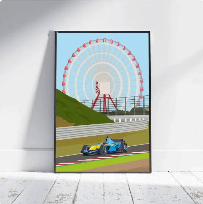 F1 Racing Luxe Abstract Canvas Art Print