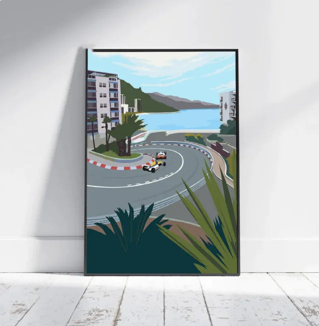 F1 Racing Luxe Abstract Canvas Art Print