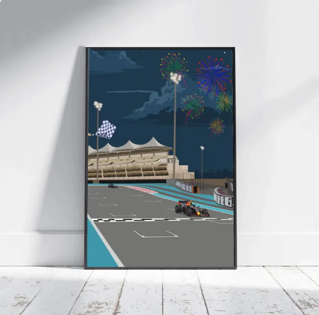 F1 Racing Luxe Abstract Canvas Art Print